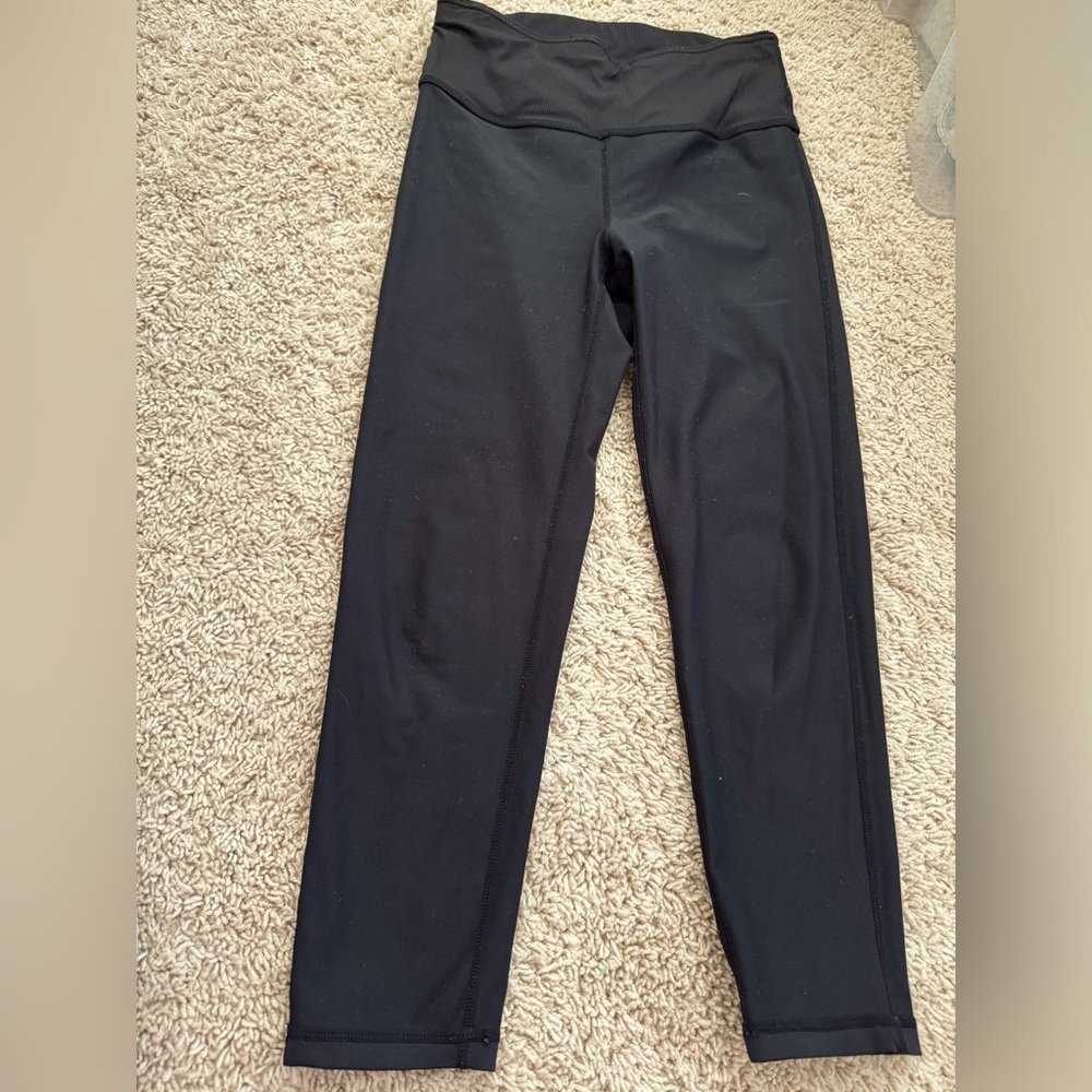 Mono B Women Black High Waisted Black Leggings - Size Small